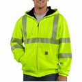 Men's Carhartt  High-Visibility Zip-Front Class 3 Thermal-Lined Sweatshirt